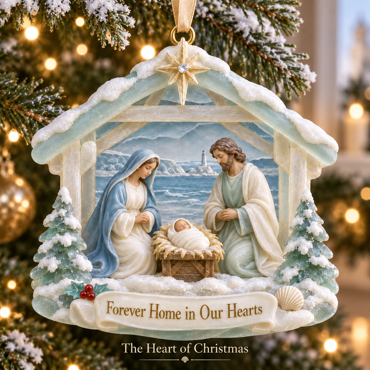 🎅🎅2026 Christmas Gift 50% Off--Coastal Holy Night: The Birth of Love | Nativity by the Sea