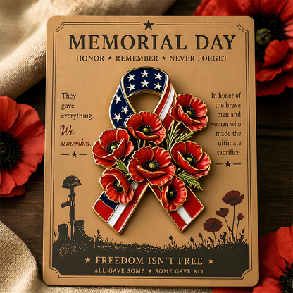 🔥Unisex Poppy Badge — Memorial Day Special Edition