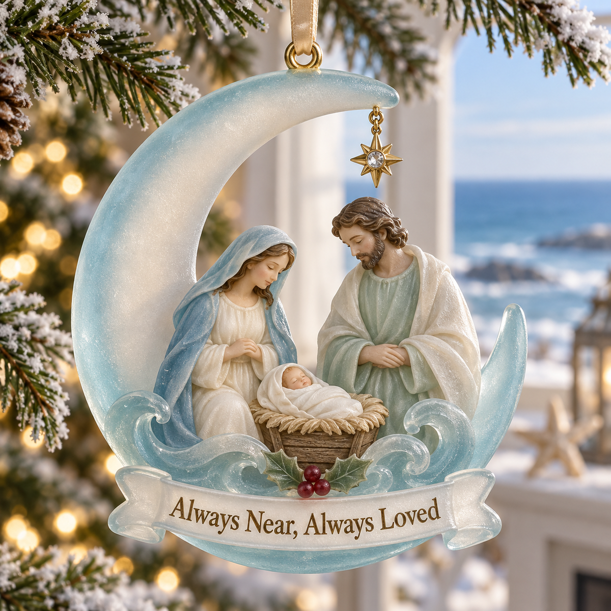 🎅🎅2026 Christmas Gift 50% Off--Coastal Holy Night: The Birth of Love | Nativity by the Sea