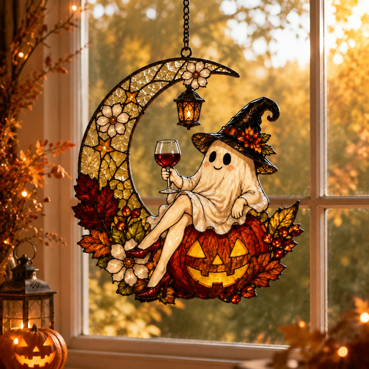 ⏰LIMITED TIME 49% OFF!🔥Cute Halloween Ghost Window Hanging Decoration