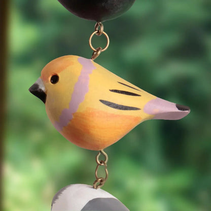 🐦🐦Rustic Hand Painted Bird Ornament, Handcrafted Wooden Colorful Birds🎁Buy 2 Free Shipping