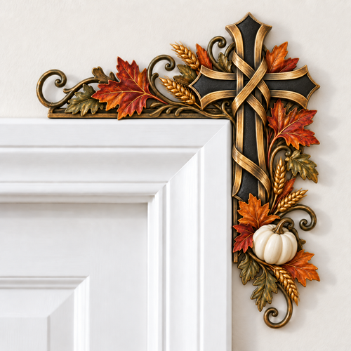 🍁Autumn Cross Door Topper
