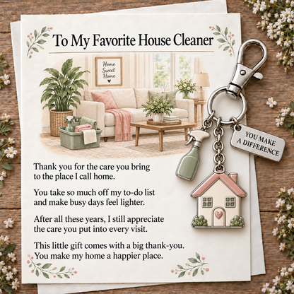 ✨ The "You Make a Difference" Appreciation Gift Set – Keychain & Greeting Card ✨