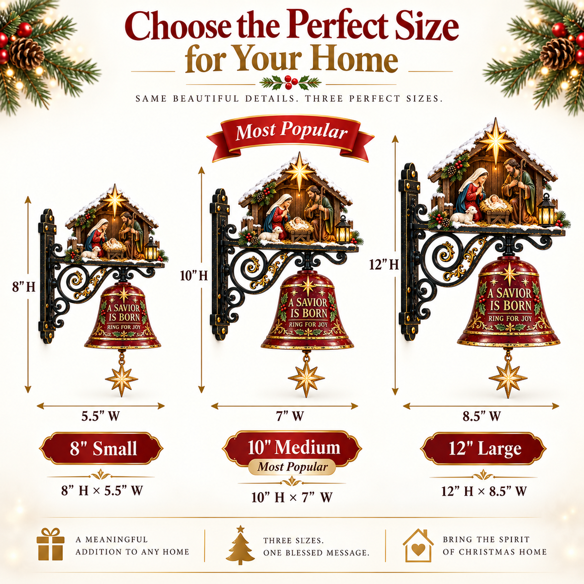 🎅🎅 2026 Christmas Gift 50% Off--✨ Jesus Nativity Christmas Door Bell