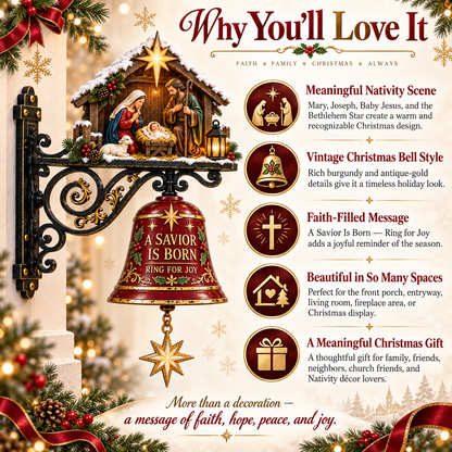 🎅🎅 2026 Christmas Gift 50% Off--✨ Jesus Nativity Christmas Door Bell