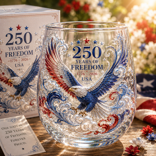 🦅🦅Limited Edition 2026 USA 250 Years of Freedom Eagle Glass