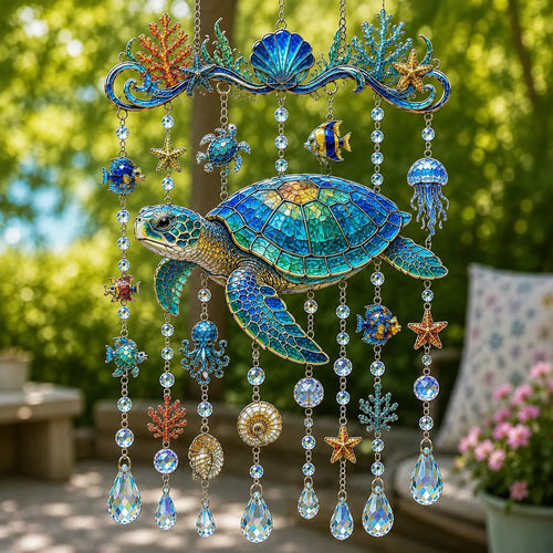 🐋🐋 Ocean-Themed  Wind Chime – Bring the Ocean Glow to Your Garden (📦Buy 2 Free Shipping)