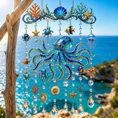 🐋🐋 Ocean-Themed  Wind Chime – Bring the Ocean Glow to Your Garden (📦Buy 2 Free Shipping)