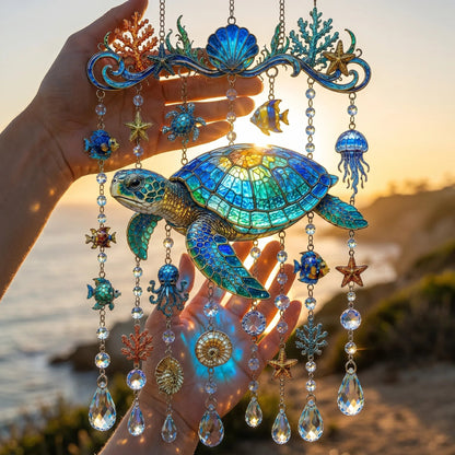 🐋🐋 Ocean-Themed  Wind Chime – Bring the Ocean Glow to Your Garden (📦Buy 2 Free Shipping)