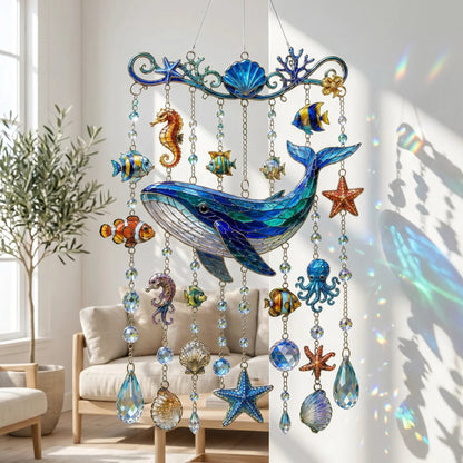 🐋🐋 Ocean-Themed  Wind Chime – Bring the Ocean Glow to Your Garden (📦Buy 2 Free Shipping)