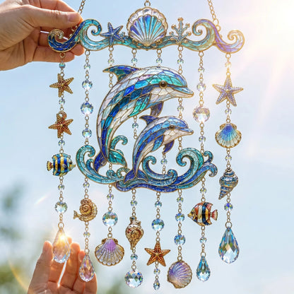 🐋🐋 Ocean-Themed  Wind Chime – Bring the Ocean Glow to Your Garden (📦Buy 2 Free Shipping)