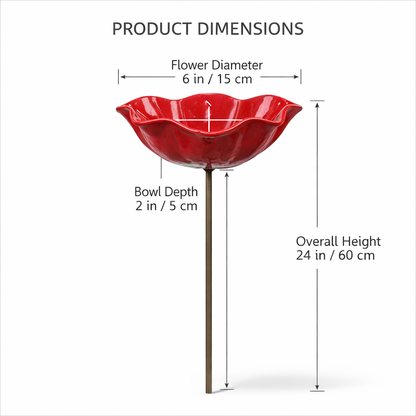 💖🎁2026 Mother's Day Gifts 50% Off--🐦🐦Handmade Metal Flower Garden Stake🎁