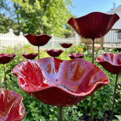 💖🎁2026 Mother's Day Gifts 50% Off--🐦🐦Handmade Metal Flower Garden Stake🎁