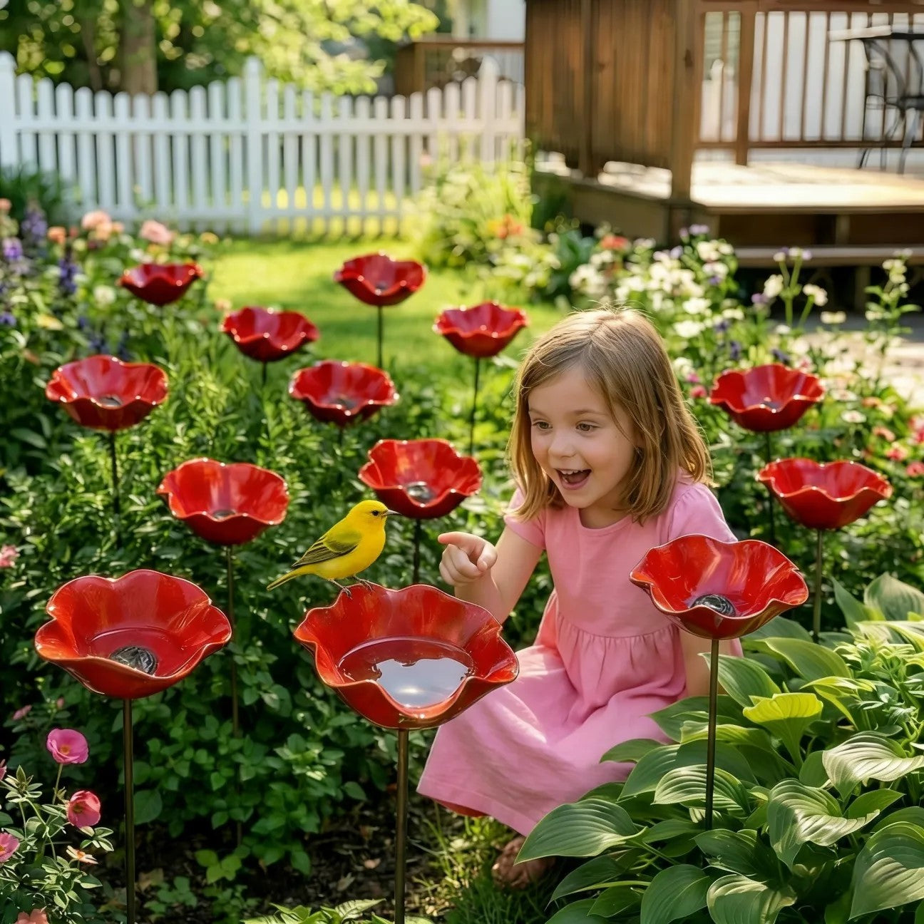 💖🎁2026 Mother's Day Gifts 50% Off--🐦🐦Handmade Metal Flower Garden Stake🎁