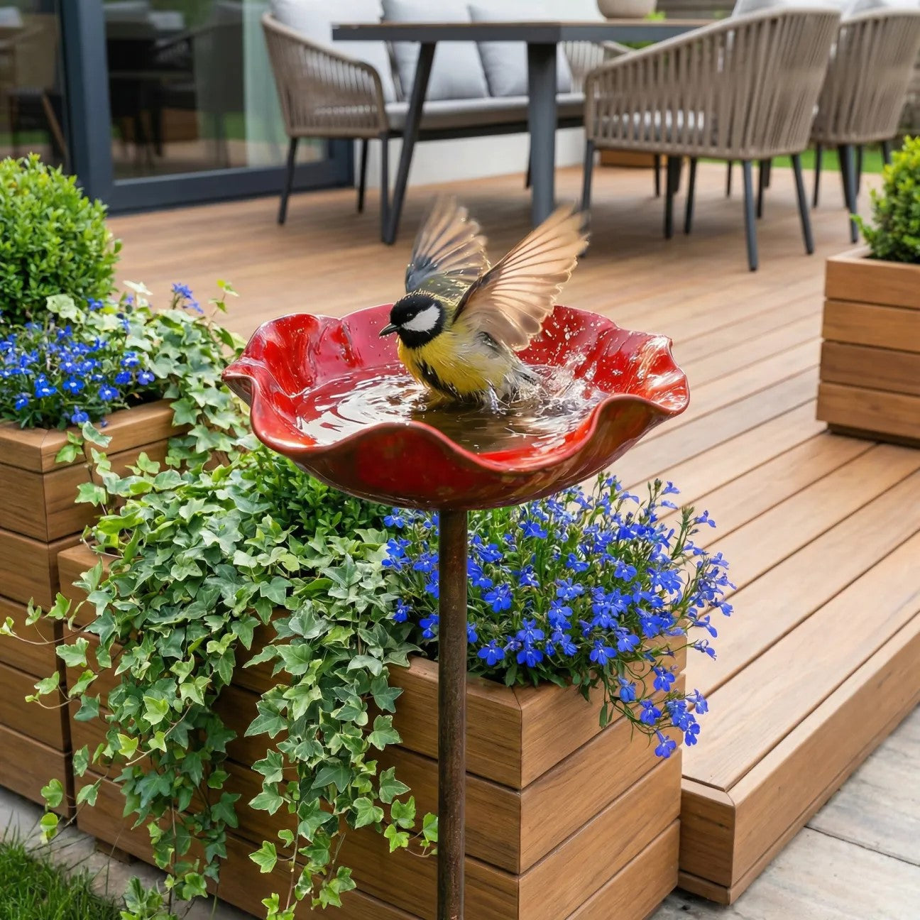 💖🎁2026 Mother's Day Gifts 50% Off--🐦🐦Handmade Metal Flower Garden Stake🎁