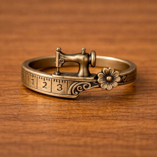 💖🎁2026 Mother's Day Gifts 50% Off--Sewing Machine Bracelet & Ring Set🧵