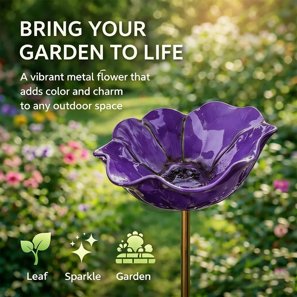 💖🎁2026 Mother's Day Gifts 50% Off--🐦🐦Handmade Metal Flower Garden Stake🎁