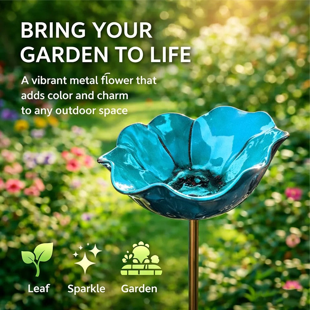 💖🎁2026 Mother's Day Gifts 50% Off--🐦🐦Handmade Metal Flower Garden Stake🎁