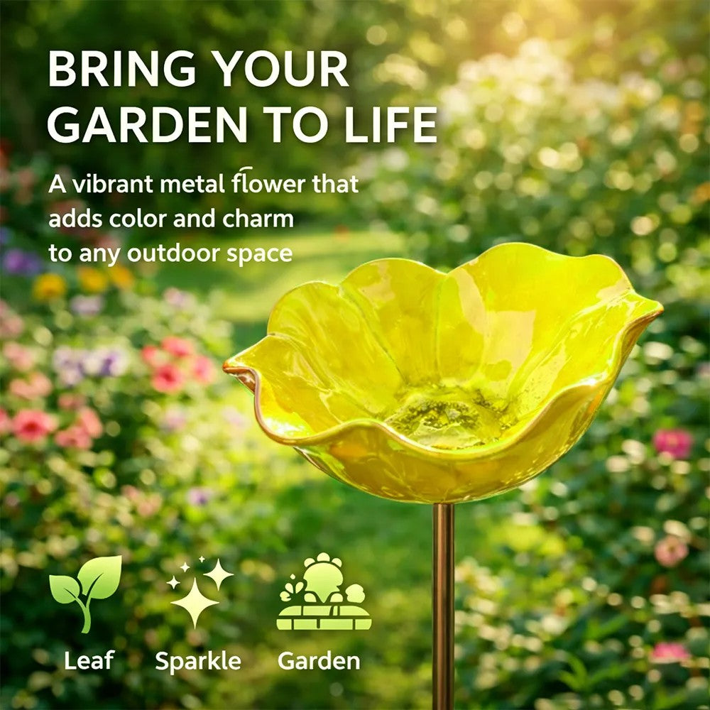 💖🎁2026 Mother's Day Gifts 50% Off--🐦🐦Handmade Metal Flower Garden Stake🎁