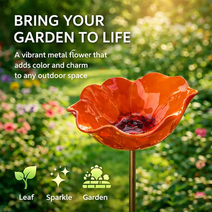 💖🎁2026 Mother's Day Gifts 50% Off--🐦🐦Handmade Metal Flower Garden Stake🎁