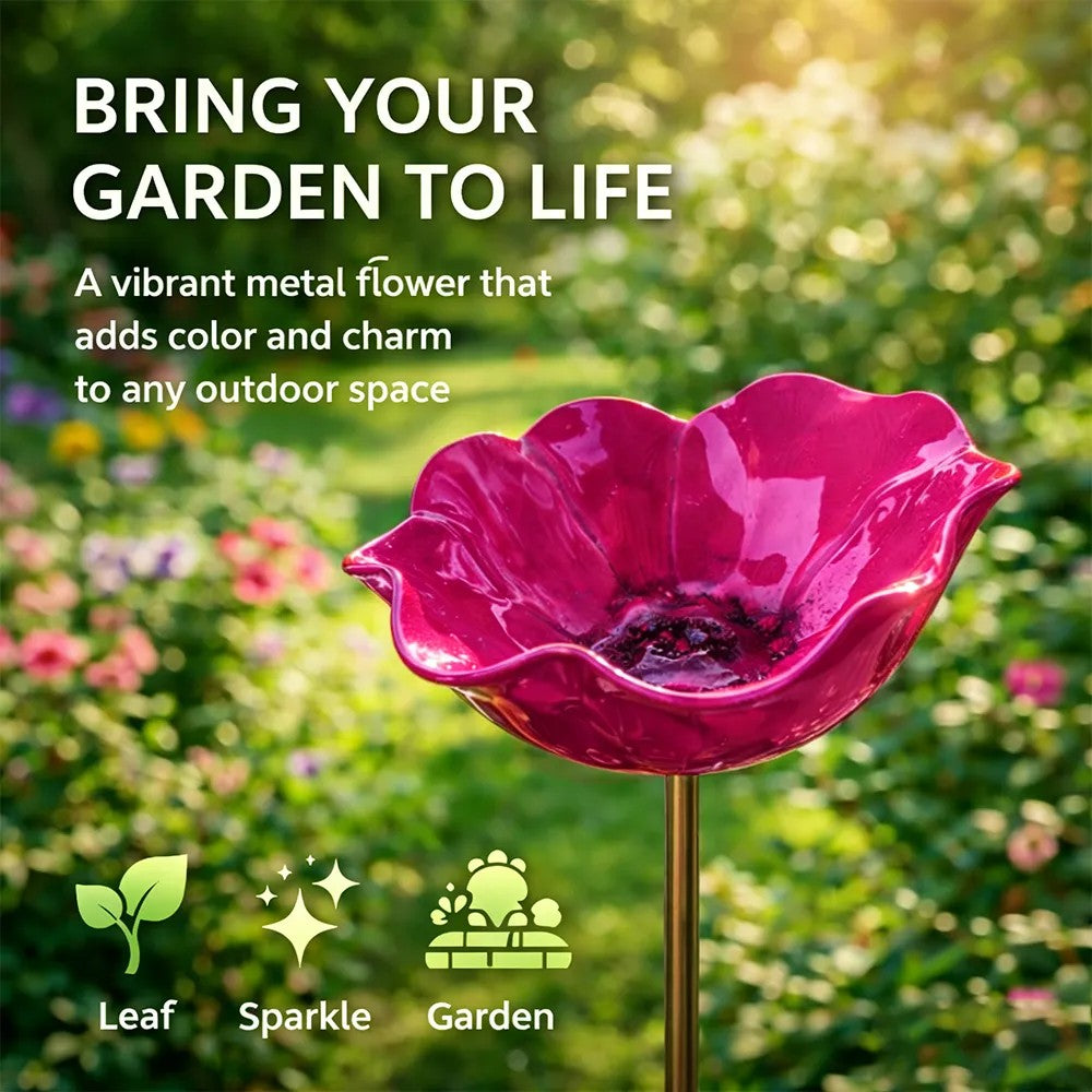 💖🎁2026 Mother's Day Gifts 50% Off--🐦🐦Handmade Metal Flower Garden Stake🎁