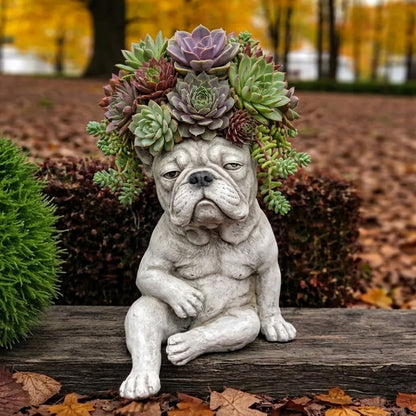 🐶Funny French Bulldog Planter – Your Plants Just Got Attitude 🌿🐶