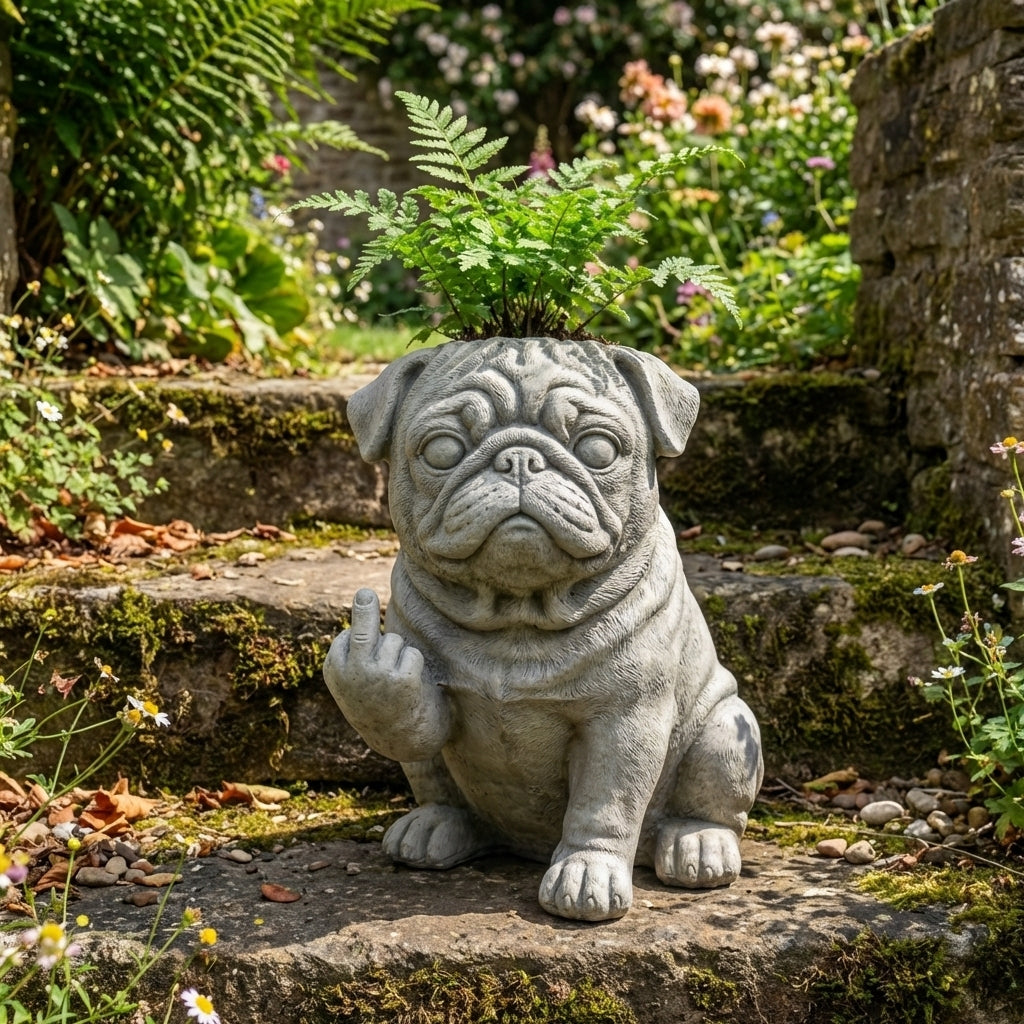 🐶Funny French Bulldog Planter – Your Plants Just Got Attitude 🌿🐶