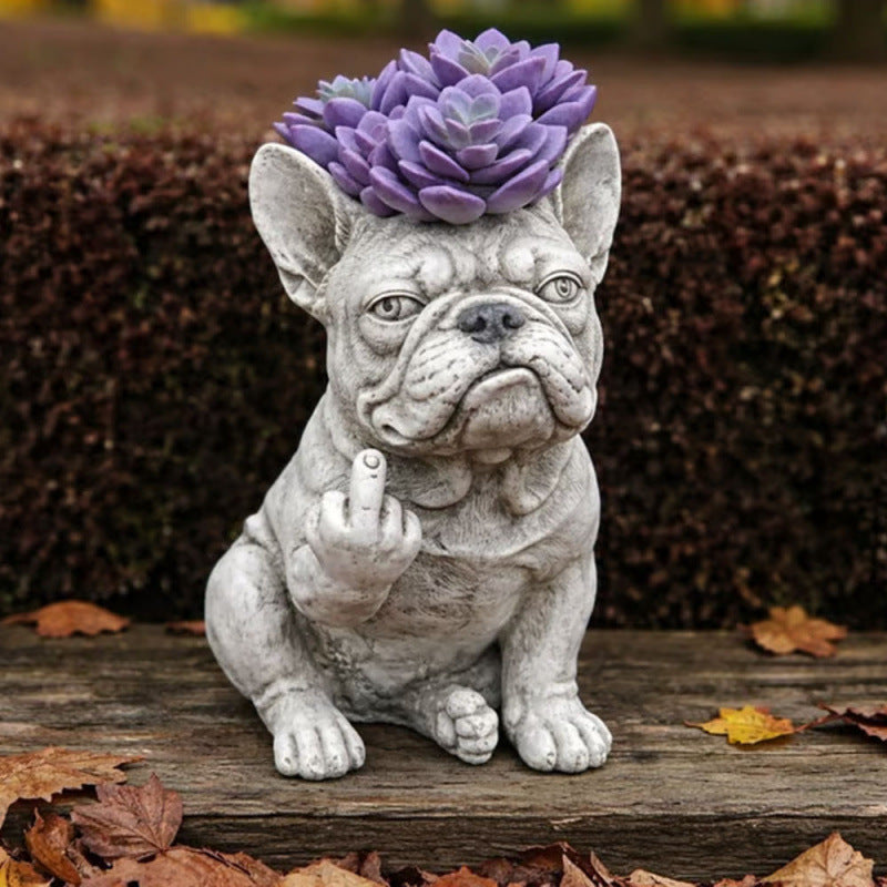 🐶Funny French Bulldog Planter – Your Plants Just Got Attitude 🌿🐶