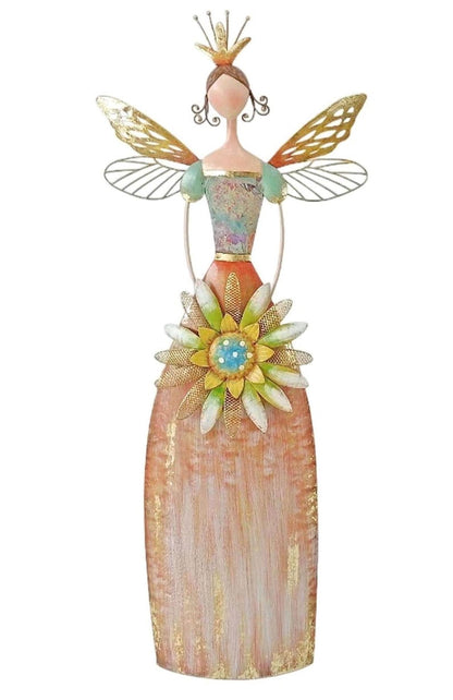 🎁🎁Enchanted Angel Decor-Whimsical Fairy Garden Metal   Statues