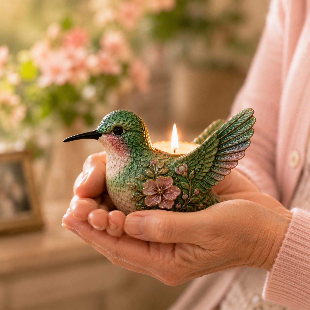🌸🌸Hummingbird Candle Holder Of Hope & Blessings ✨
