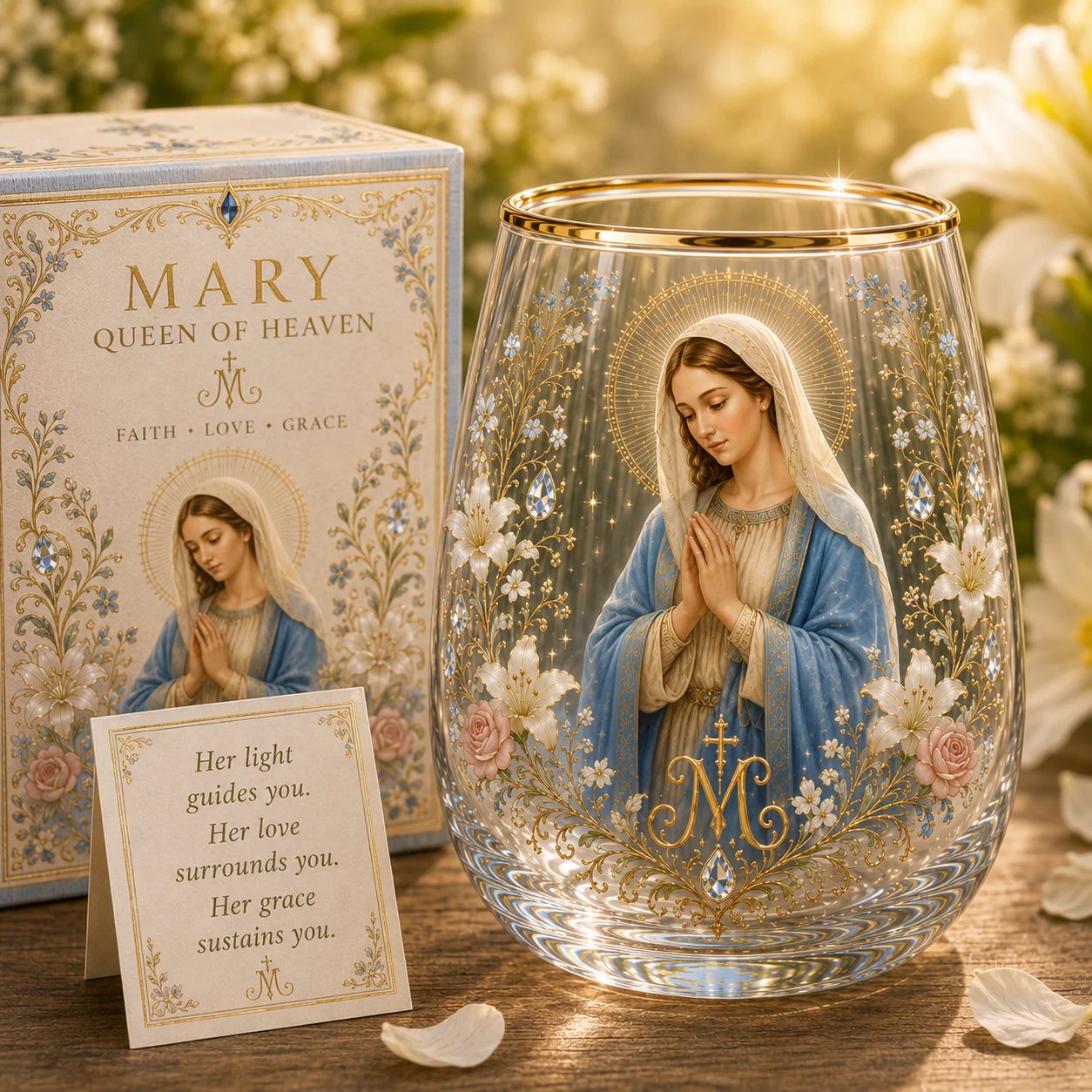 🙏🙏✝️ 2026 Limited Edition “Morning Prayer” Glass Tea Cup ☀️☕ – Faith & Serenity Collection
