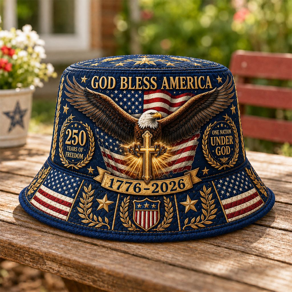 🔥Patriotic Casual Printed Bucket Hat