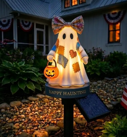 🔥🔥TODAY'S SPECIAL OFFER-50% OFF 🔥Lighted Vintage Patchwork Ghost Solar Garden Light