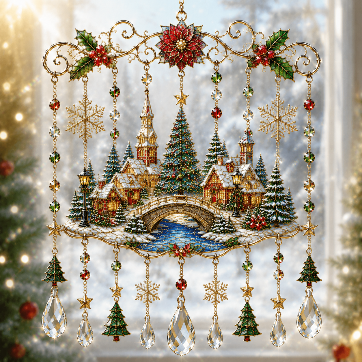 ⏰LIMITED TIME 49% OFF!🔥🔥Last 30pcs🔥 -High-quality handmade Christmas window decorations