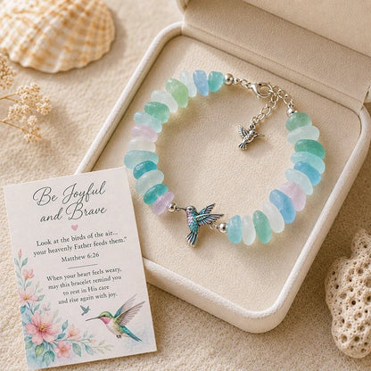 🔥Last Day 49% OFF - 🩵 Sea Glass Blessing Bracelet
