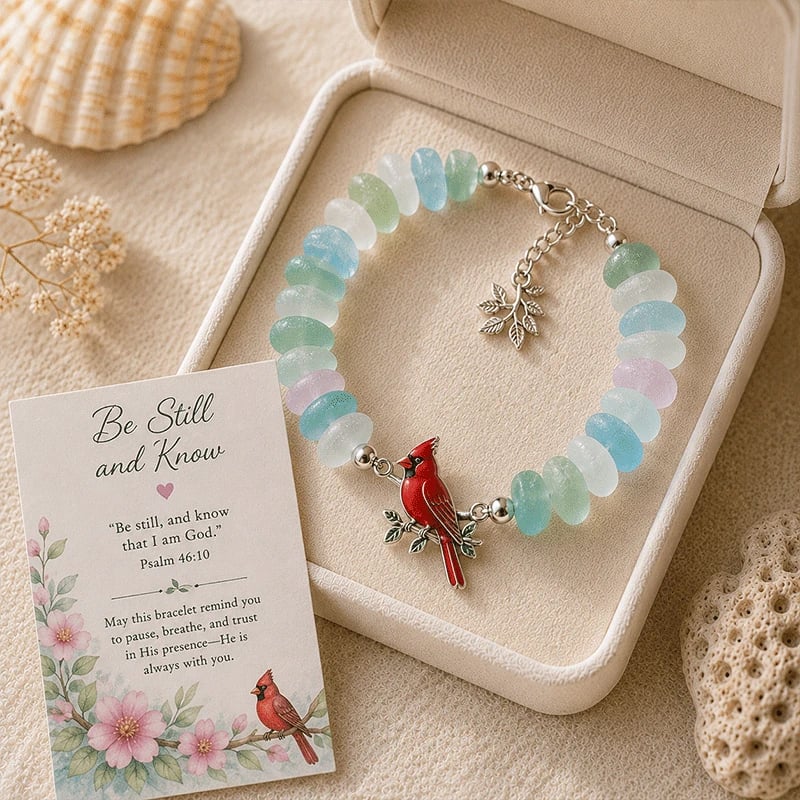 🔥Last Day 49% OFF - 🩵 Sea Glass Blessing Bracelet