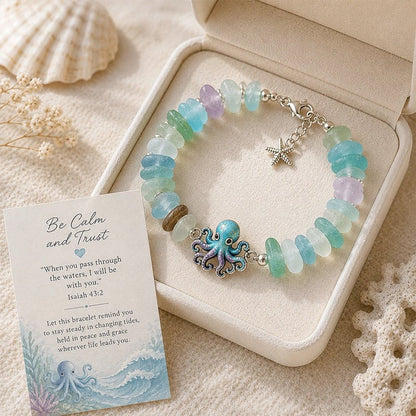 🔥Last Day 49% OFF - 🩵 Sea Glass Blessing Bracelet