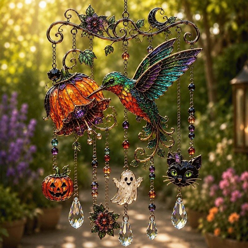 Halloween Suncatcher Wind Chime