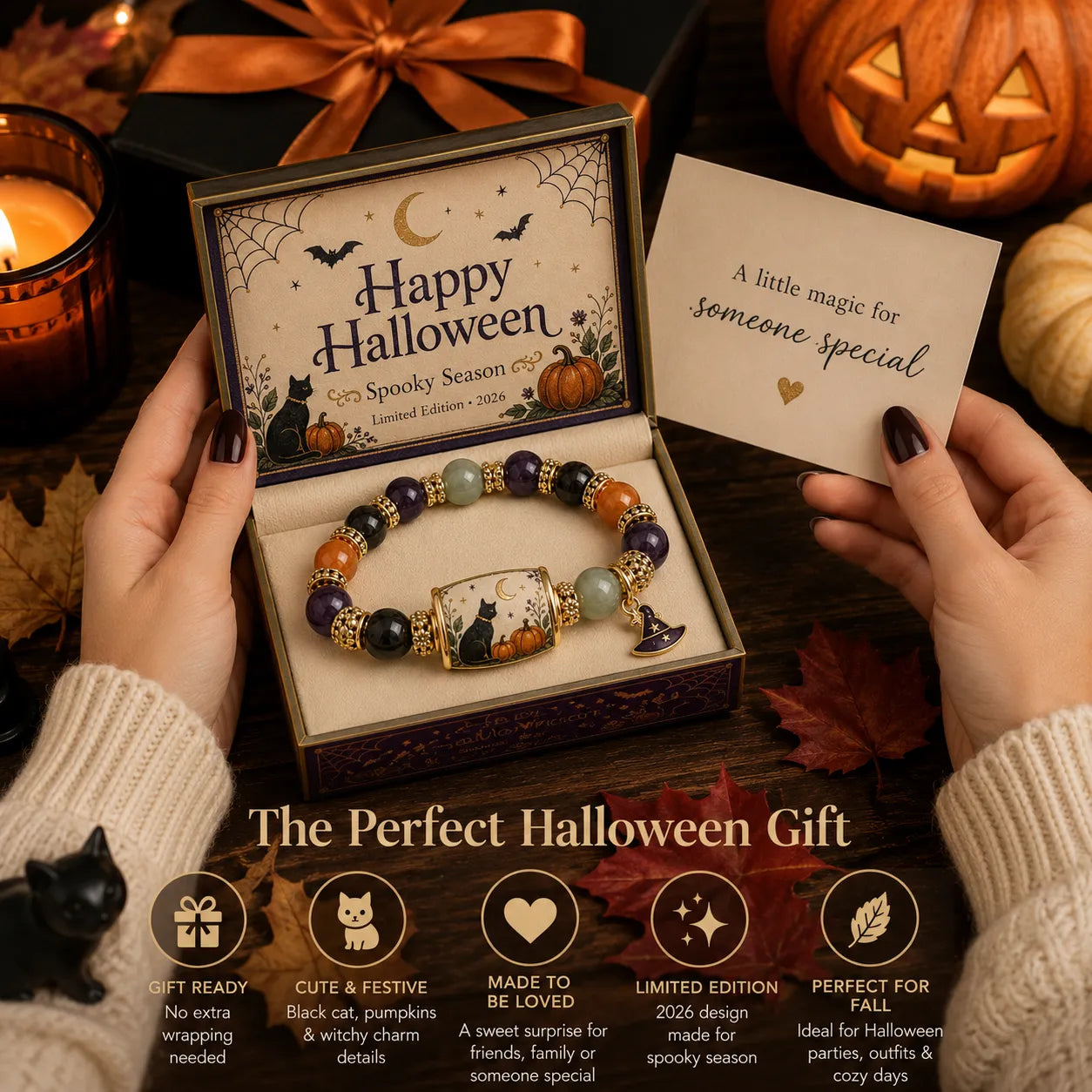 💥💥LAST DAY 49% OFF👻 Halloween Ghost Charm Bracelet