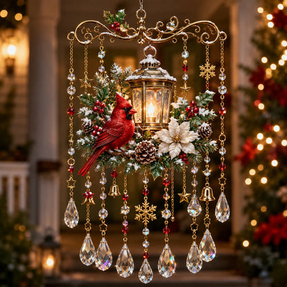 🎄🎄🎐Handmade Christmas Stained Glass Window Hanging