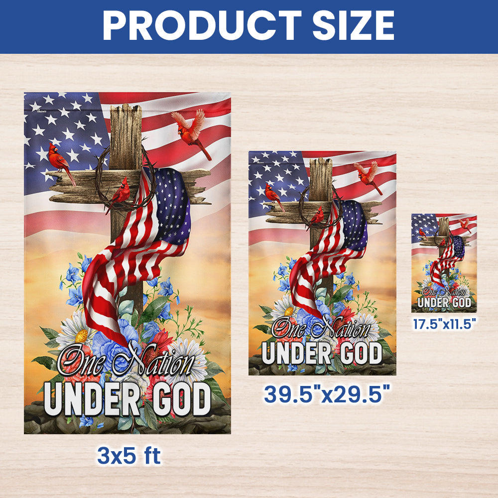 ❤️Flagwix American Flag - Patriotic One Nation Under God Flag