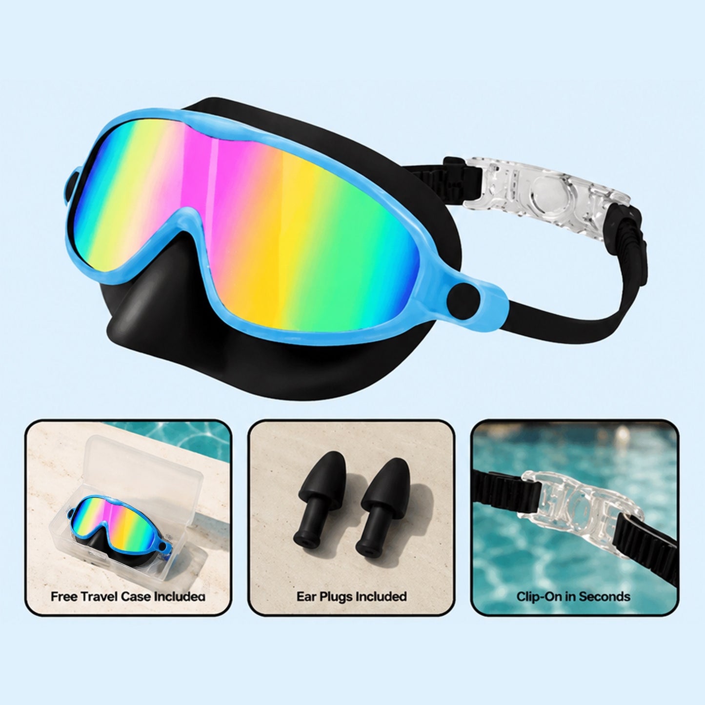 🏊  TibaToes™ Kids Swim Goggles Collection
