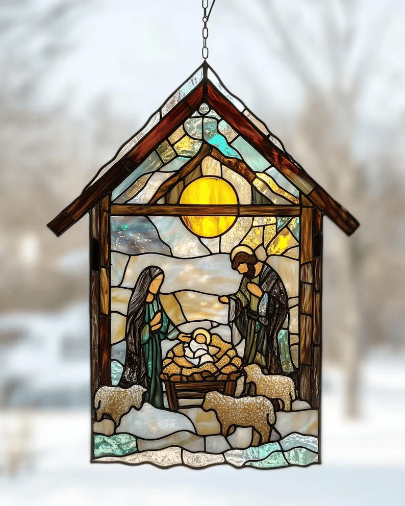 🎅 2026 Christmas Gift 50% Off--Nativity Jesus Christ Decoration Suncatcher