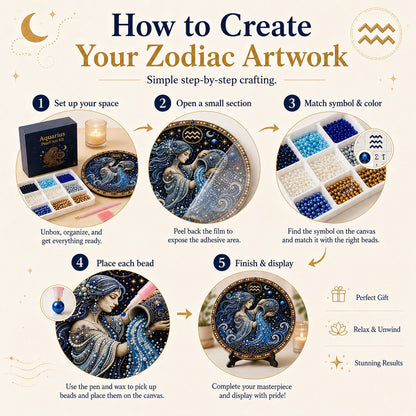♈♈12 Zodiac Signs Pearl Art Kit 🌙Buy 2+ Get Free Shipping