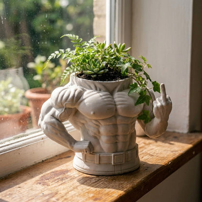 🌿🌿Muscular man  Planter — Instantly Infuse Your Plants with Personality 🌿