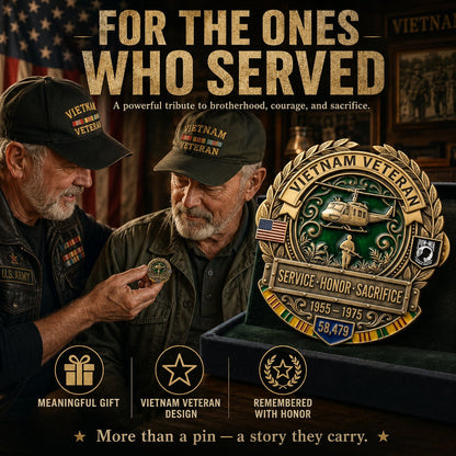 🦅🦅LAST DAY 49% OFF - 🎖️Vietnam Veteran Honor Commemorative Pin