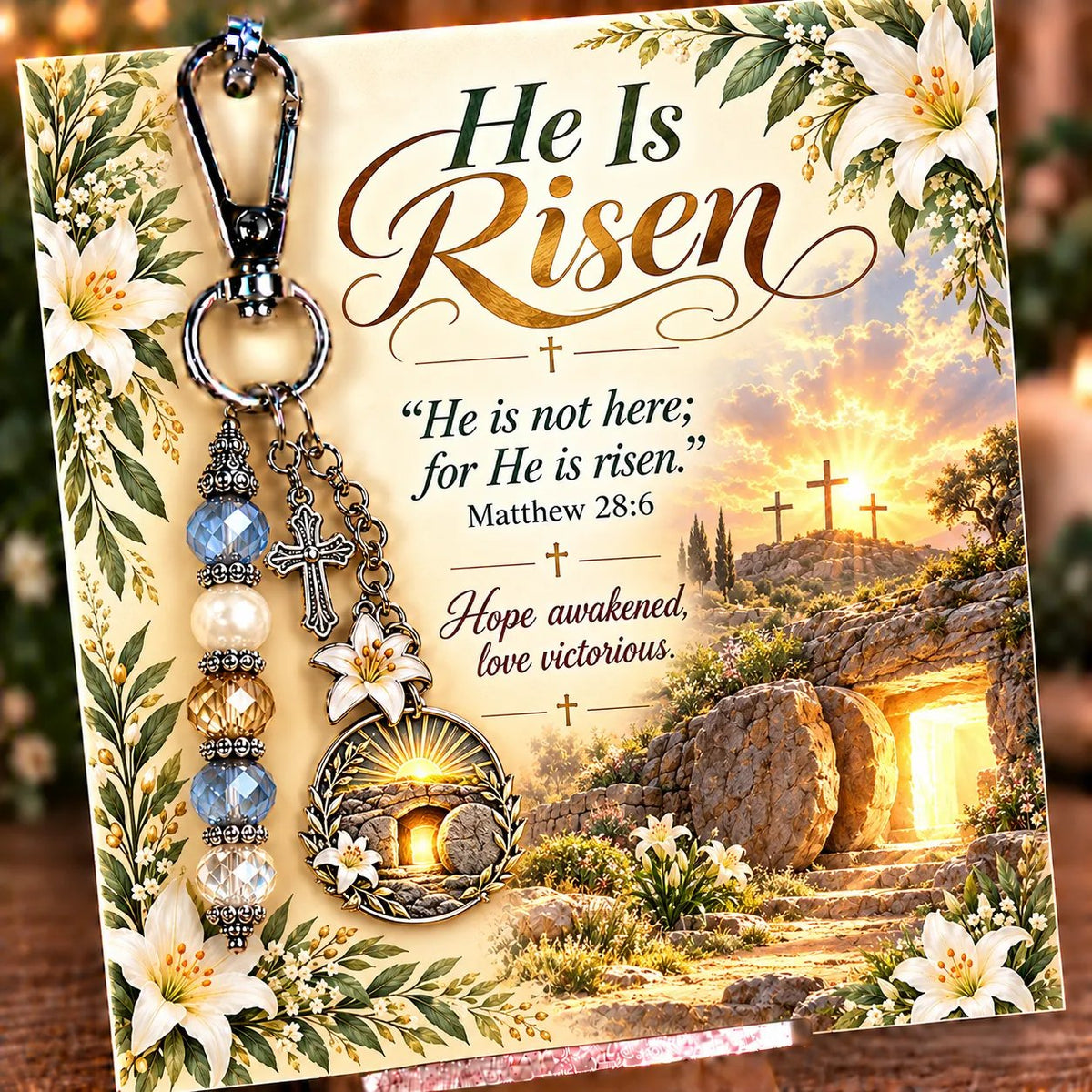 ✝️ Carry Your Faith With You - Christian Scripture & Prayer Keepsake Keychain