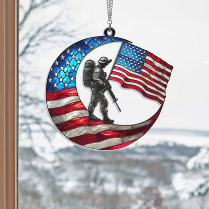 💟🇺🇸 American Military Suncatcher – A Light of Tribute for Vietnam Veterans