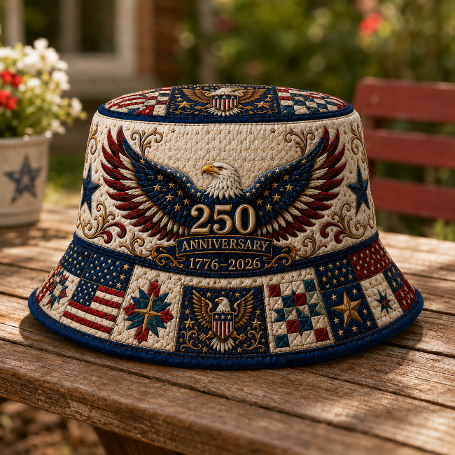 🔥Patriotic Casual Printed Bucket Hat