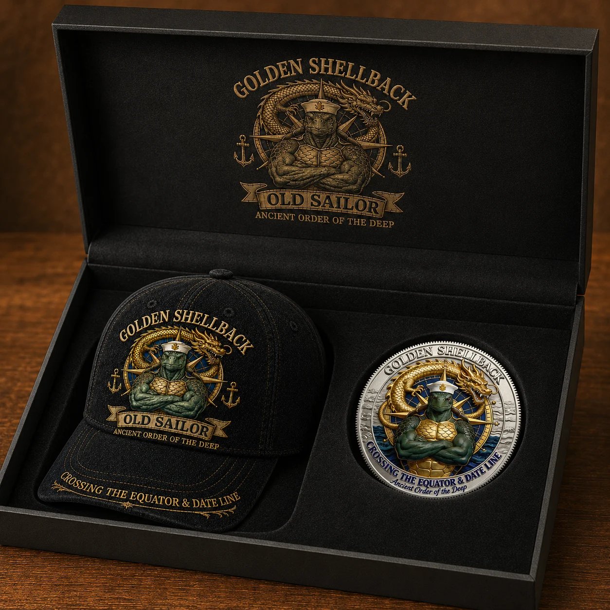 ⭐⭐2026 USA Sale: Up to 50% OFF - 🔥Golden Shellback Cap
